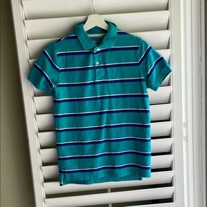 Striped Blue Polo Shirt for Kids